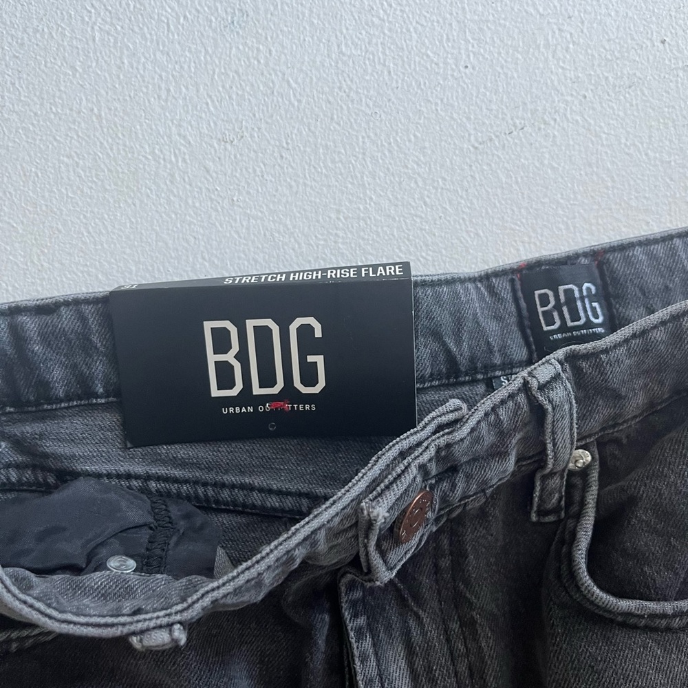 New Urban Outfitters Black High Rise Flare Jeans Size 31